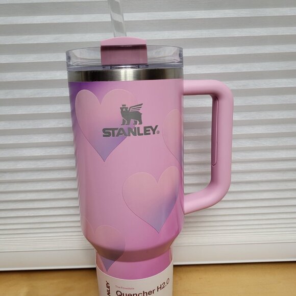 Stanley Target Valentine Tumbler Bundle, 40 Oz Pink Hearts & Bottle Boot - Picture 2 of 7